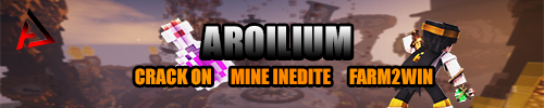 Bannière du serveur Minecraft Aroilium