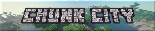 Bannière du serveur Minecraft Chunk City