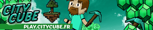 Bannière du serveur Minecraft Citycube