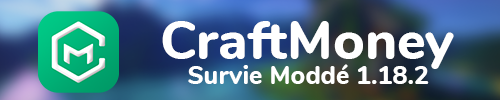 Bannière du serveur Minecraft CraftMoney