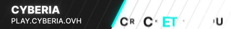 Bannière du serveur Minecraft Cyberia