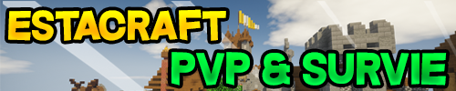 Bannière du serveur Minecraft ESTACRAFT