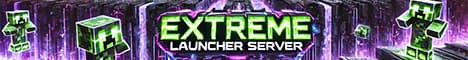 Bannière du serveur Minecraft Extreme Launcher Server