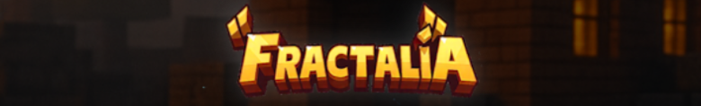 Bannière du serveur Minecraft Fractalia