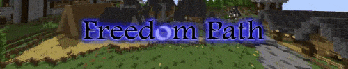 Bannière du serveur Minecraft Freedom Path