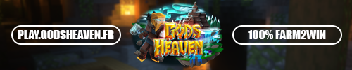 Bannière du serveur Minecraft GodsHeaven