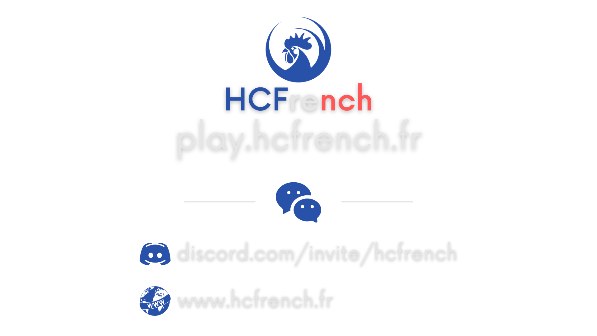 Bannière du serveur Minecraft HCFrench