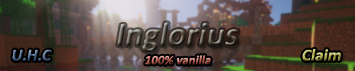 Bannière du serveur Minecraft Inglorius