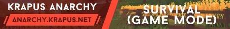 Bannière du serveur Minecraft krapus Anarchy