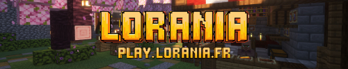 Bannière du serveur Minecraft Lorania