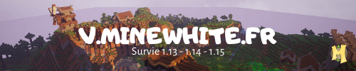 Bannière du serveur Minecraft MineWhite
