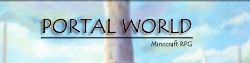 Bannière du serveur Minecraft Portal World Dungeon