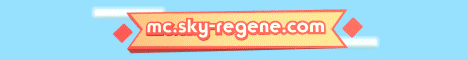 Bannière du serveur Minecraft Sky-Regene