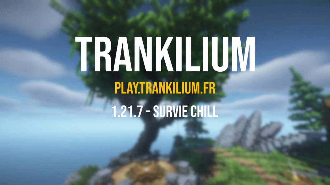 Bannière du serveur Minecraft Trankilium