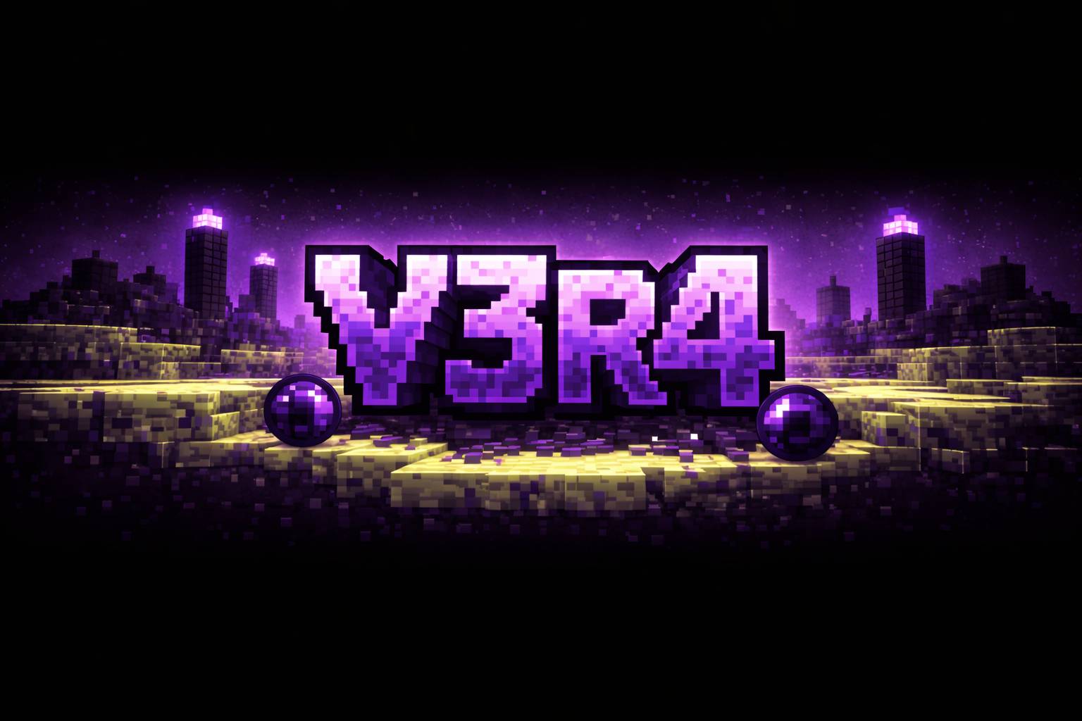 Bannière du serveur Minecraft V3R4